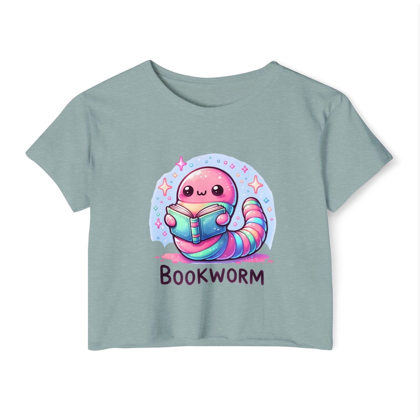 Kawaii Bookworm Crop Top