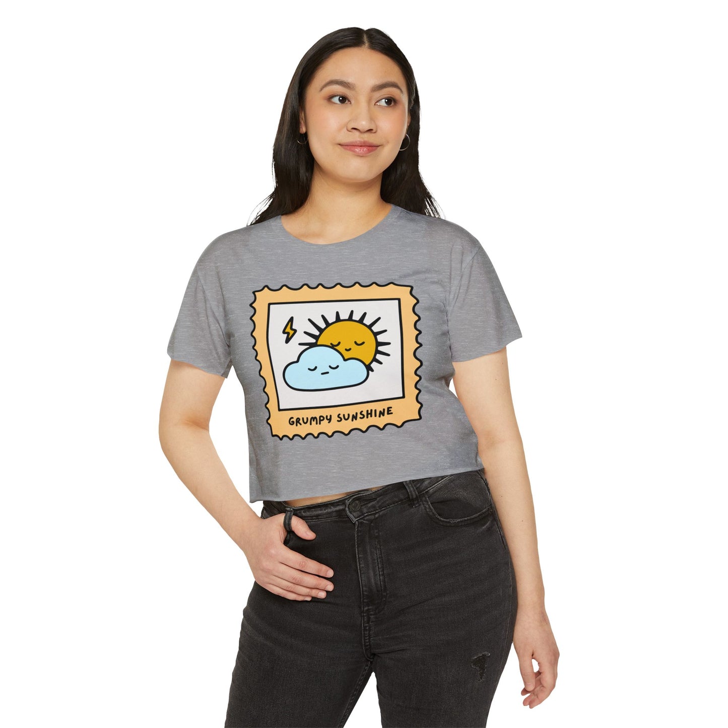 Grumpy Sunshine Crop Top