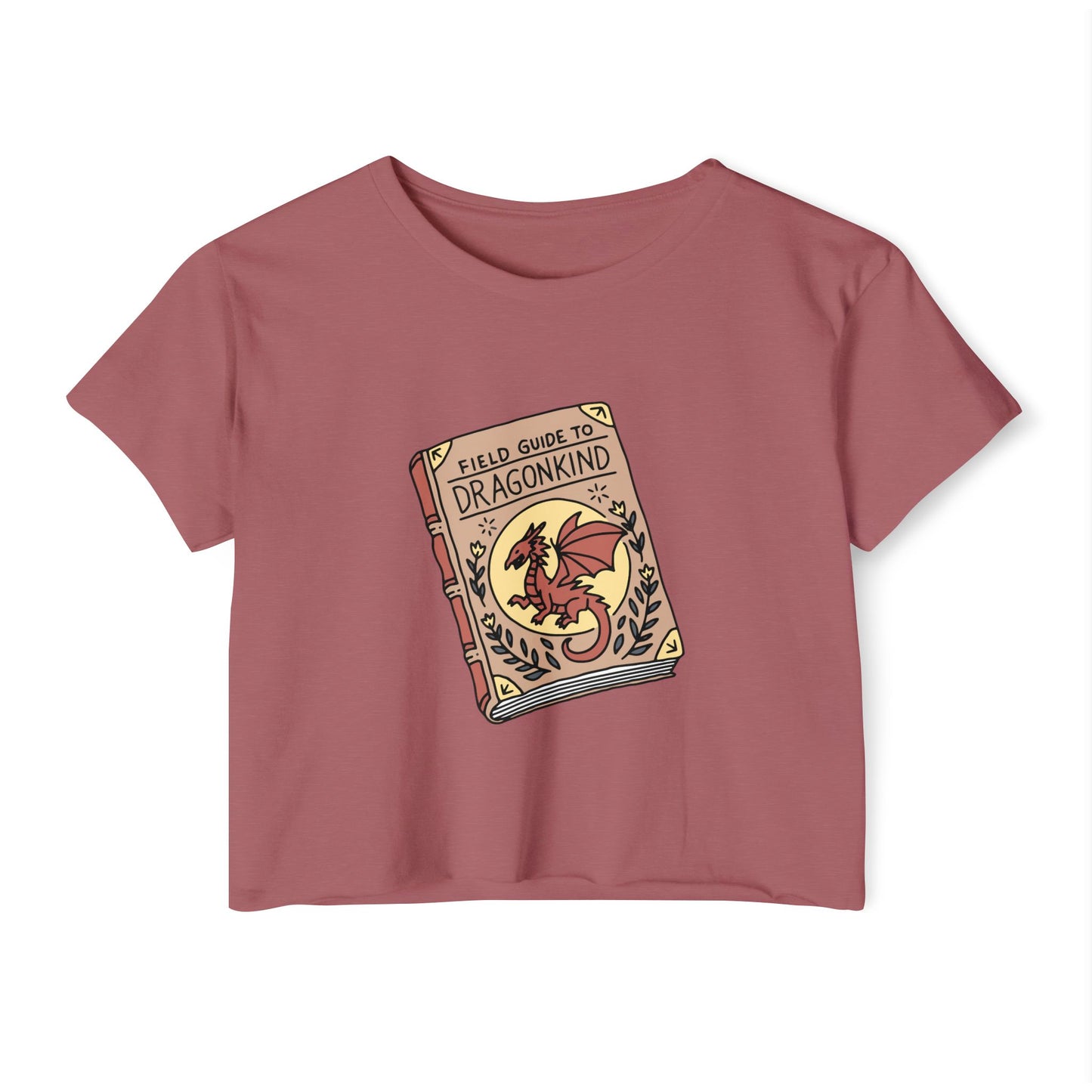 Field Guide to Dragonkind Crop Top