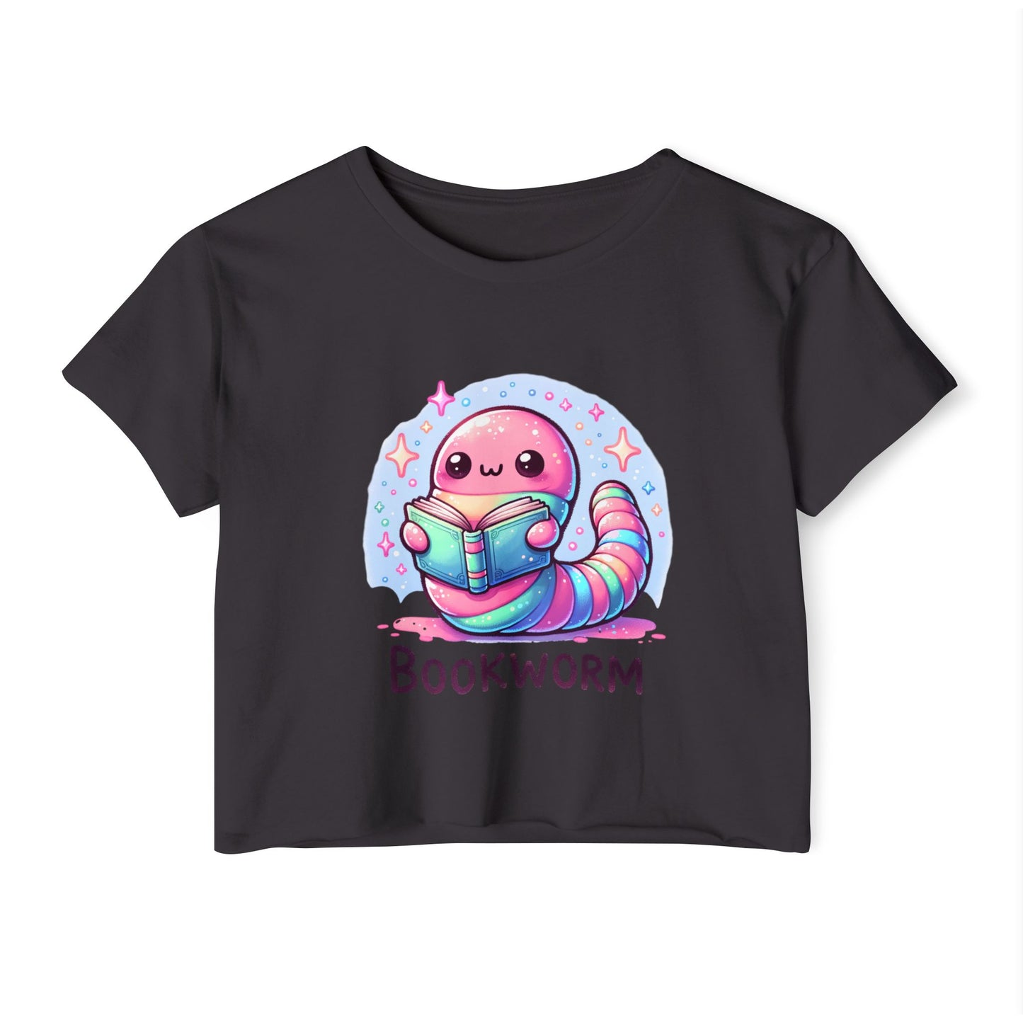 Kawaii Bookworm Crop Top