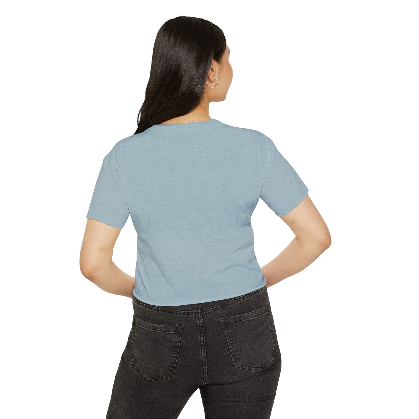 Vintage Winged Stack of Books Crop Top