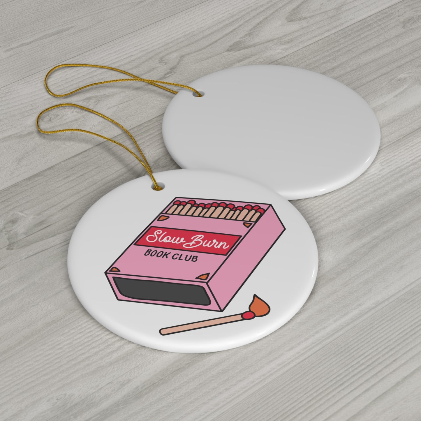 Slow Burn Book Club Ceramic Ornament