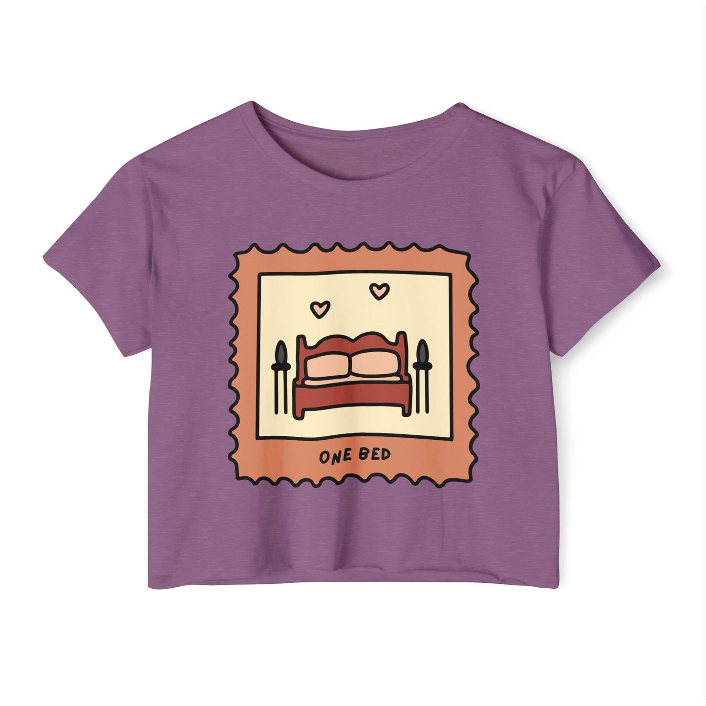 One Bed Book Trope Crop Top