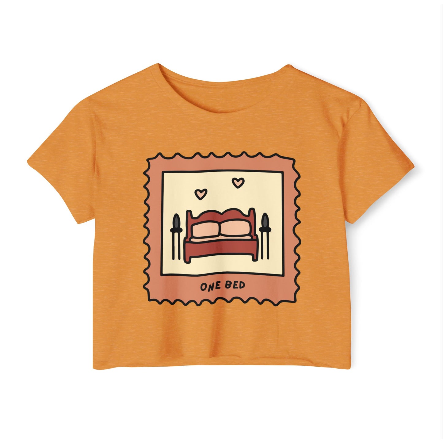 One Bed Book Trope Crop Top