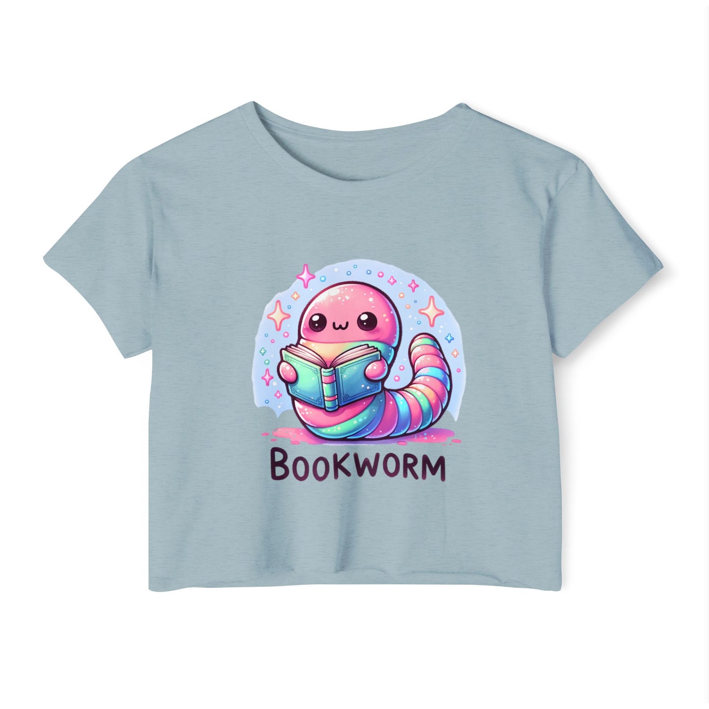 Kawaii Bookworm Crop Top