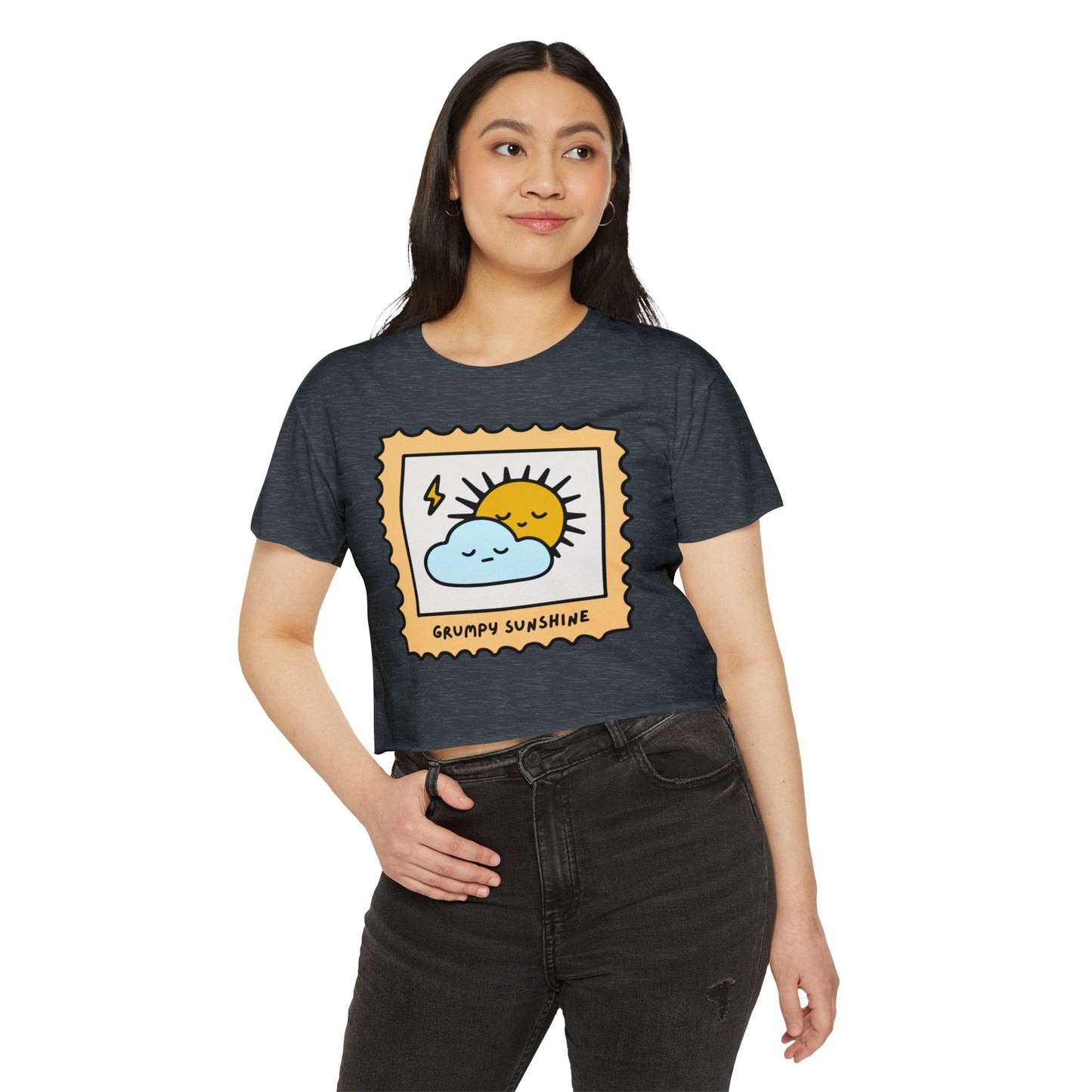 Grumpy Sunshine Crop Top