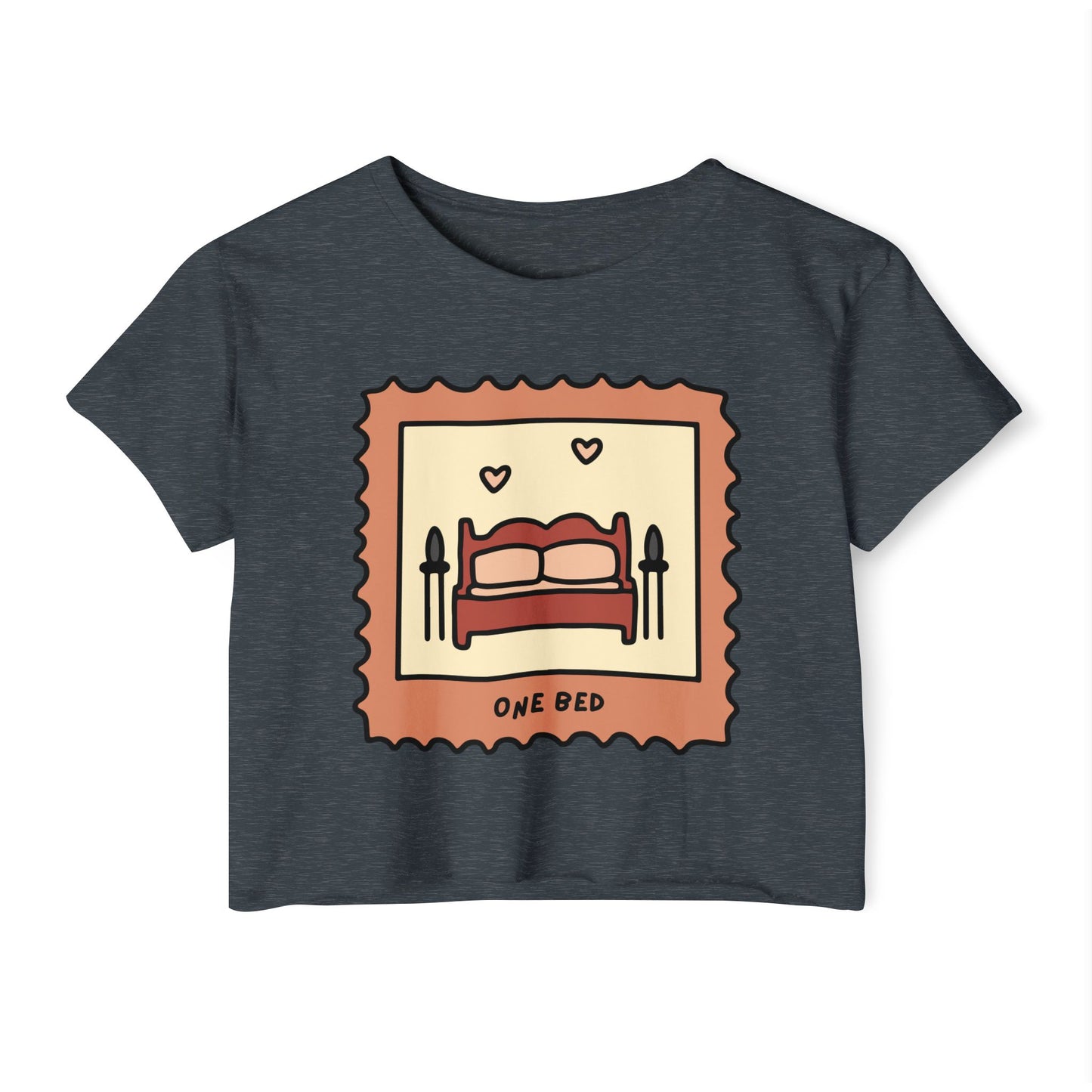 One Bed Book Trope Crop Top