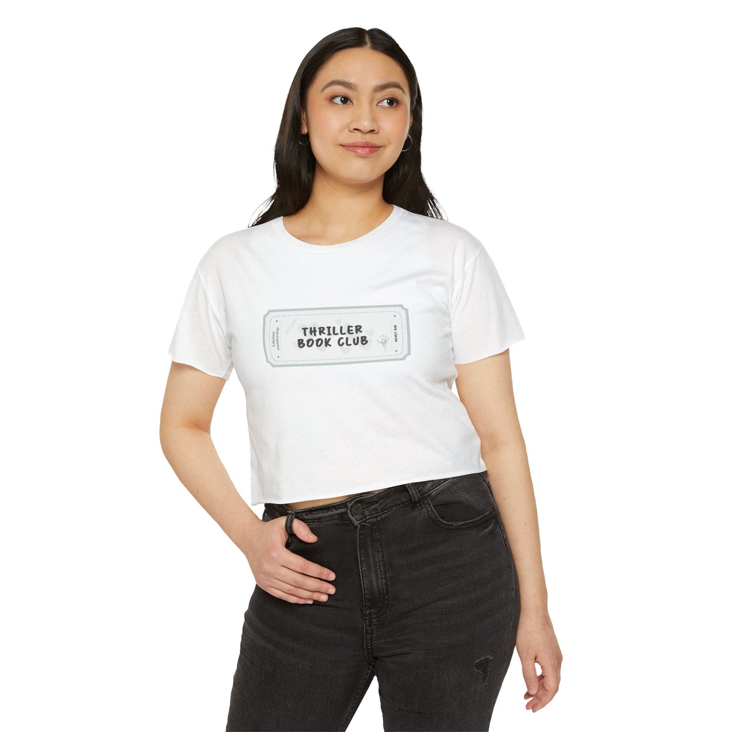 Thriller Book Club Crop Top