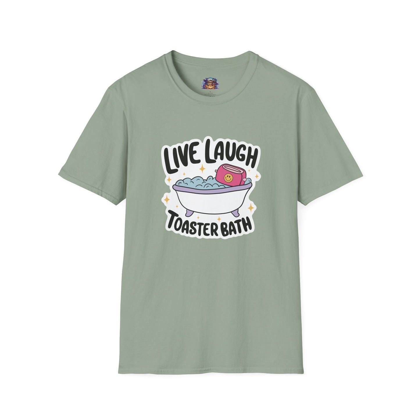 Live, Laugh, Toaster Bath T-Shirt
