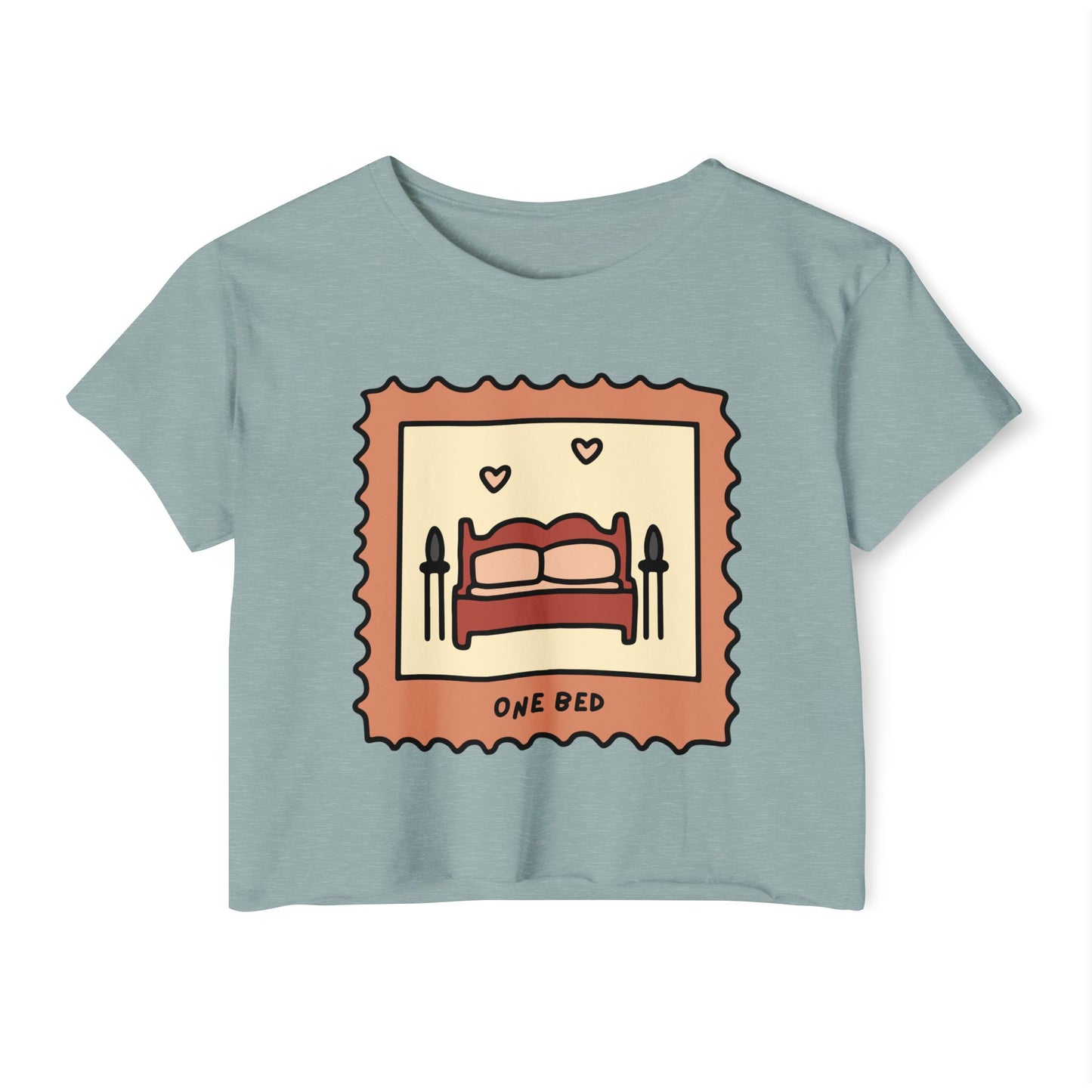 One Bed Book Trope Crop Top