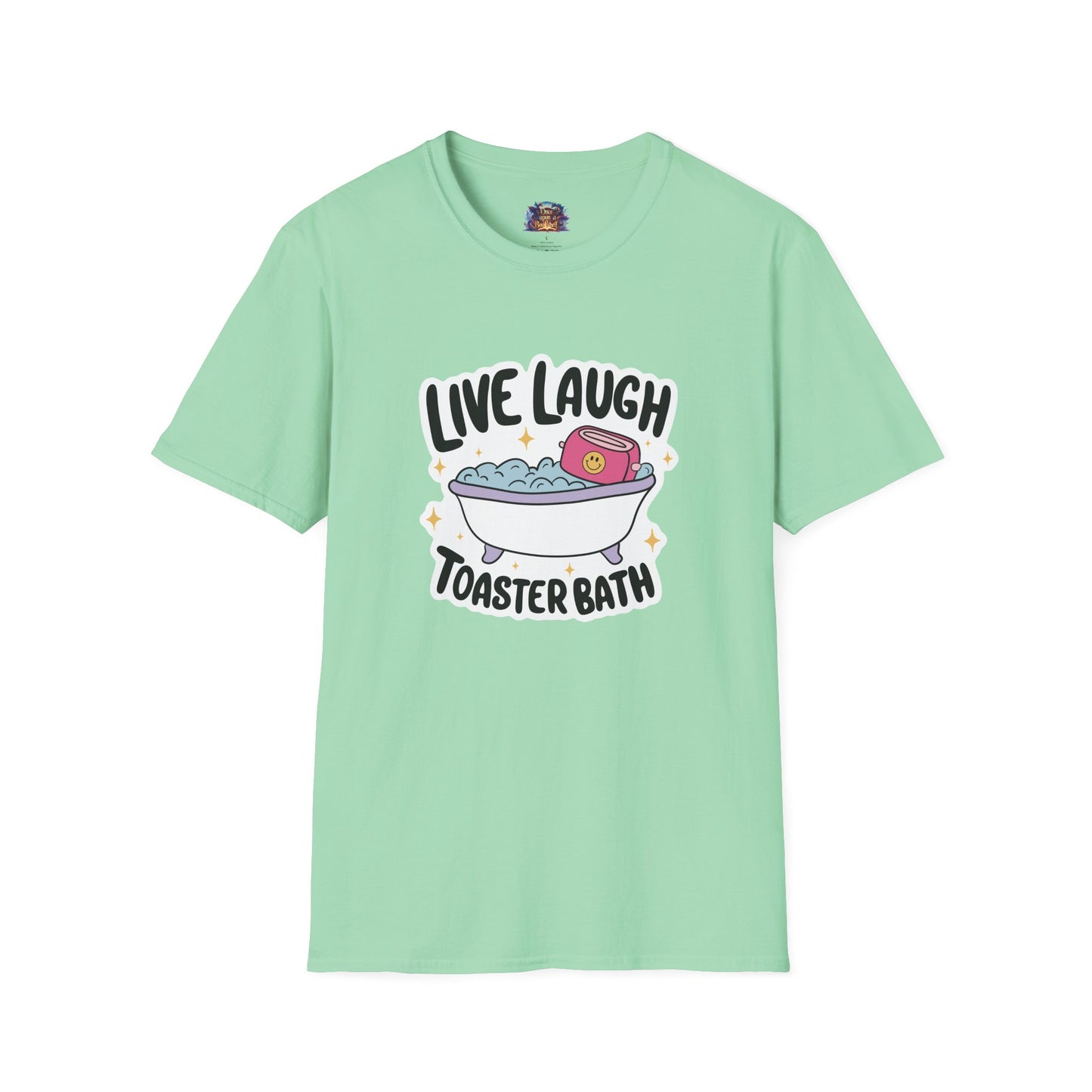 Live, Laugh, Toaster Bath T-Shirt