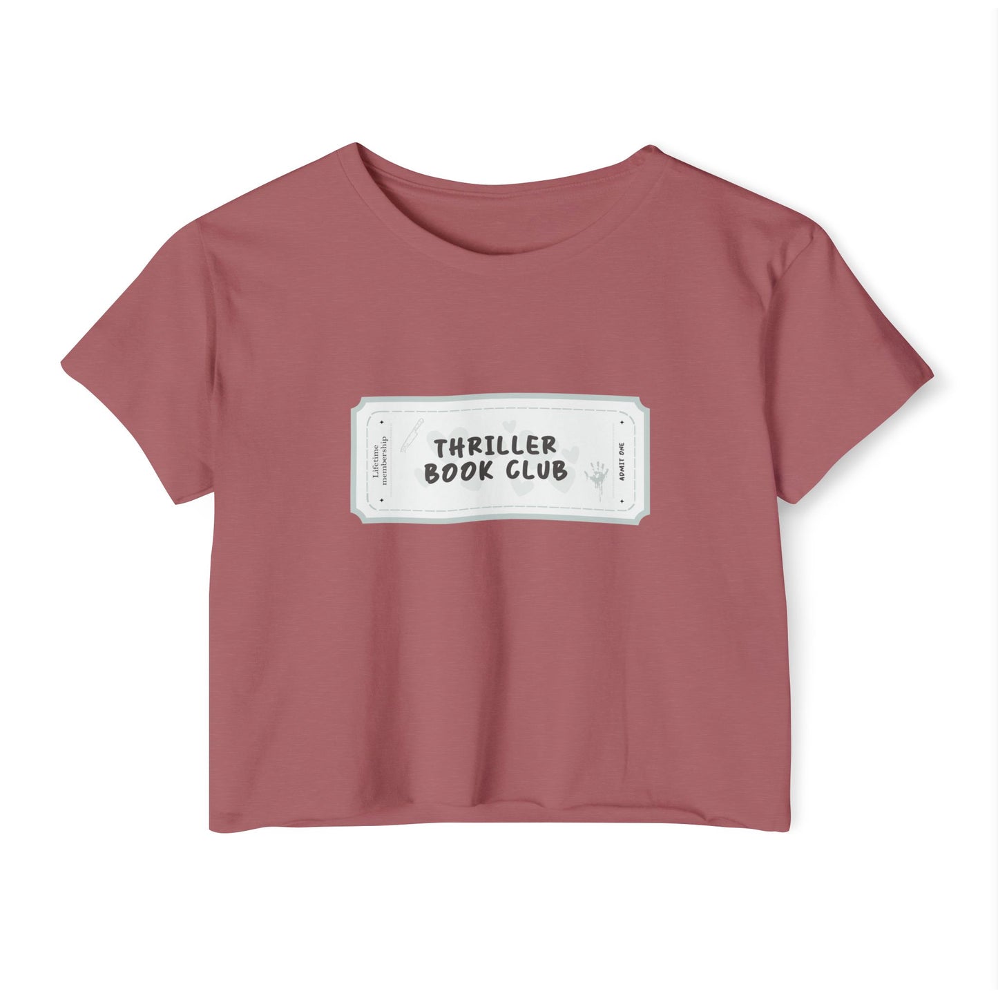Thriller Book Club Crop Top