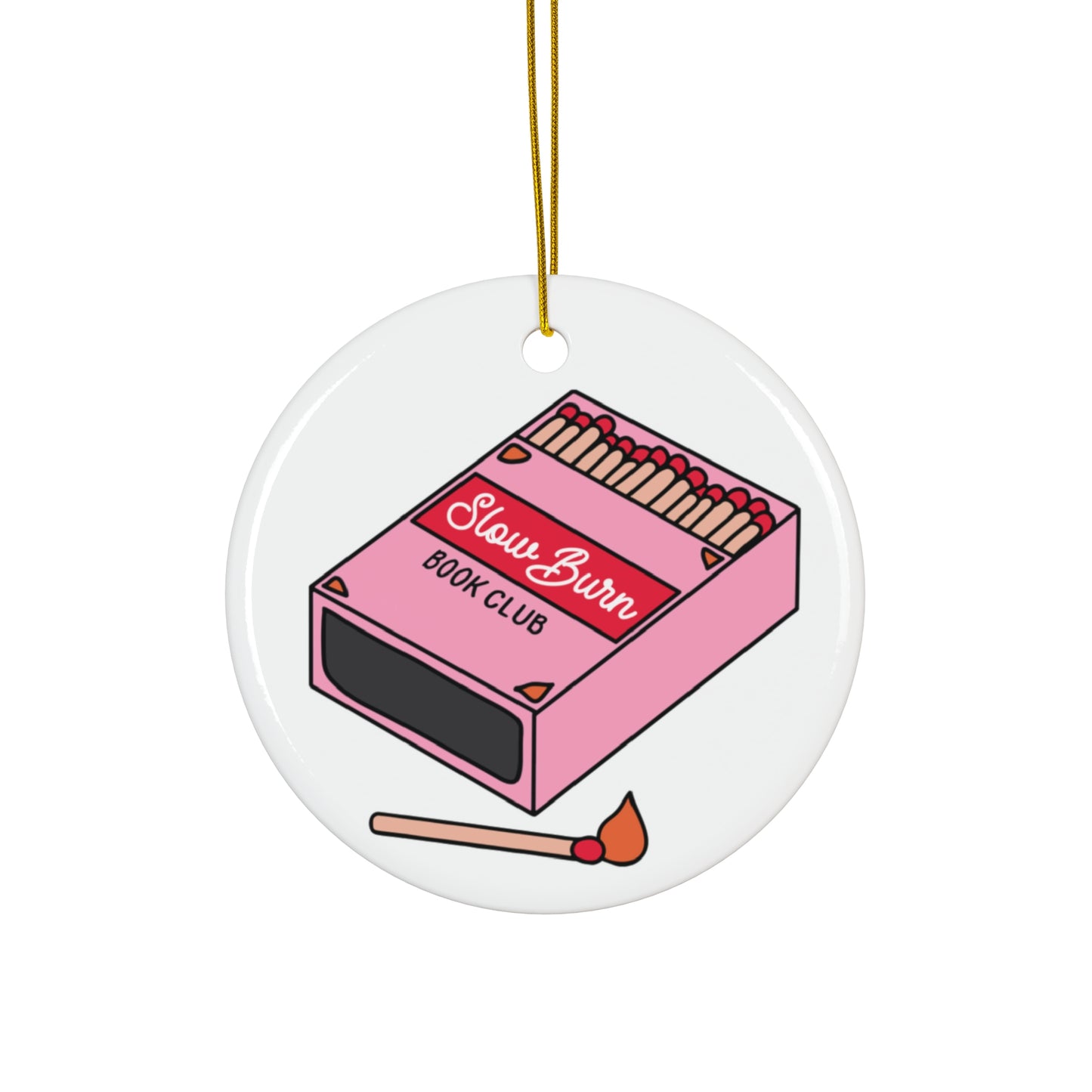 Slow Burn Book Club Ceramic Ornament