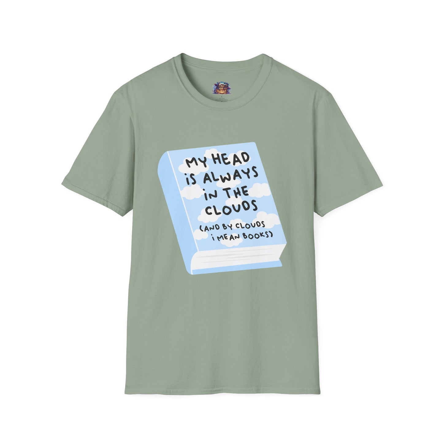 My Head Is Always in the Clouds (Books) T-Shirt