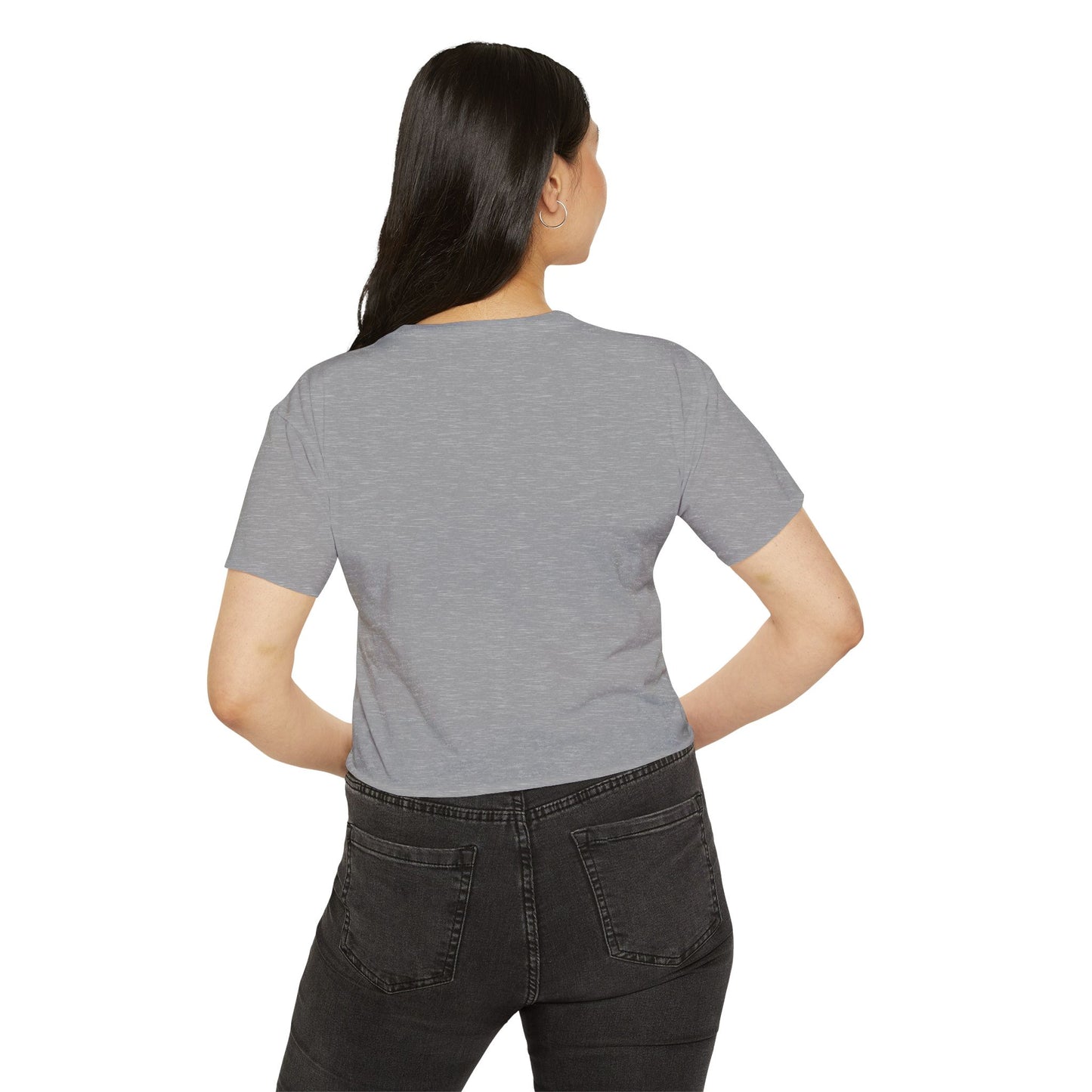 Vintage Winged Stack of Books Crop Top