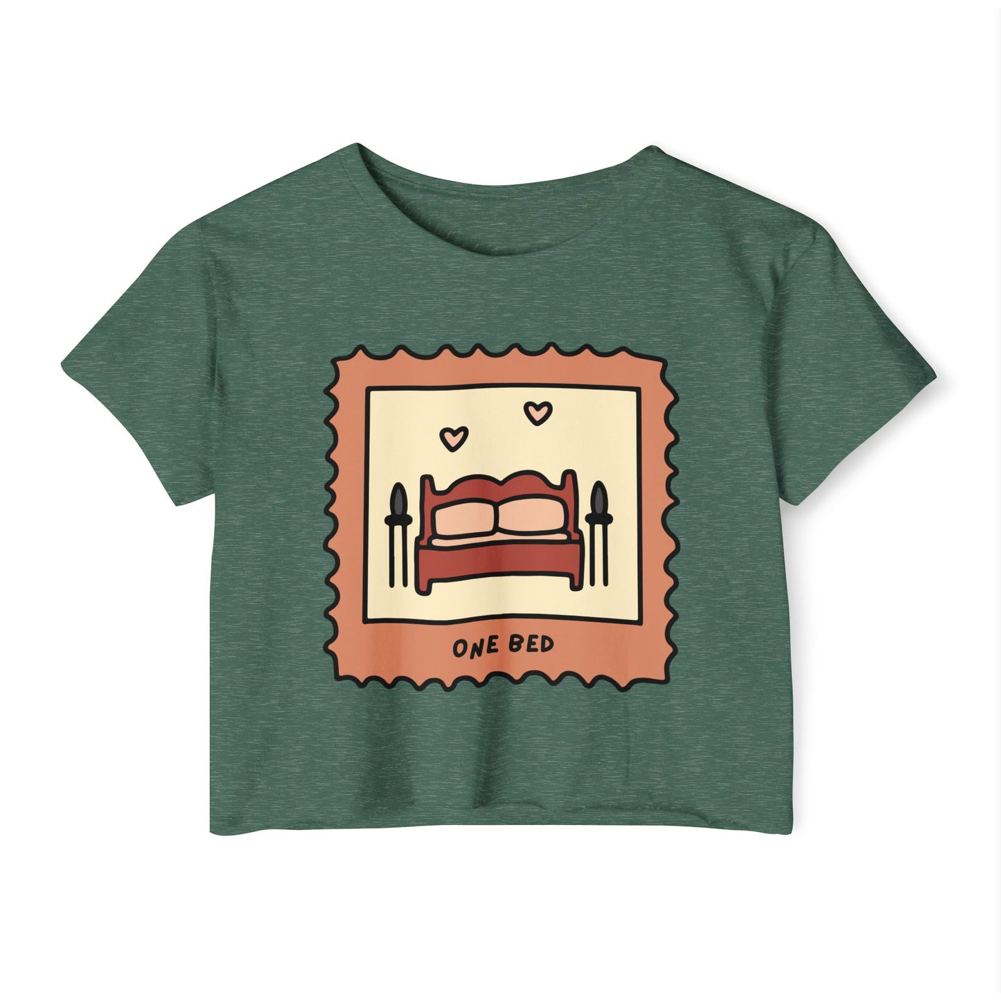 One Bed Book Trope Crop Top