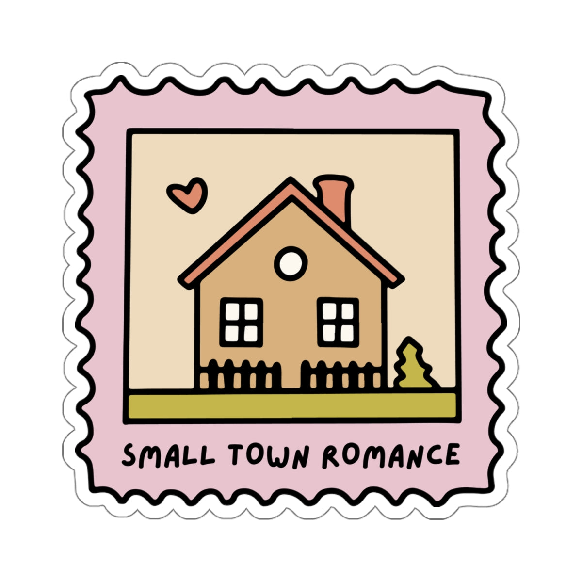Small Town Romance Book Trope Sticker