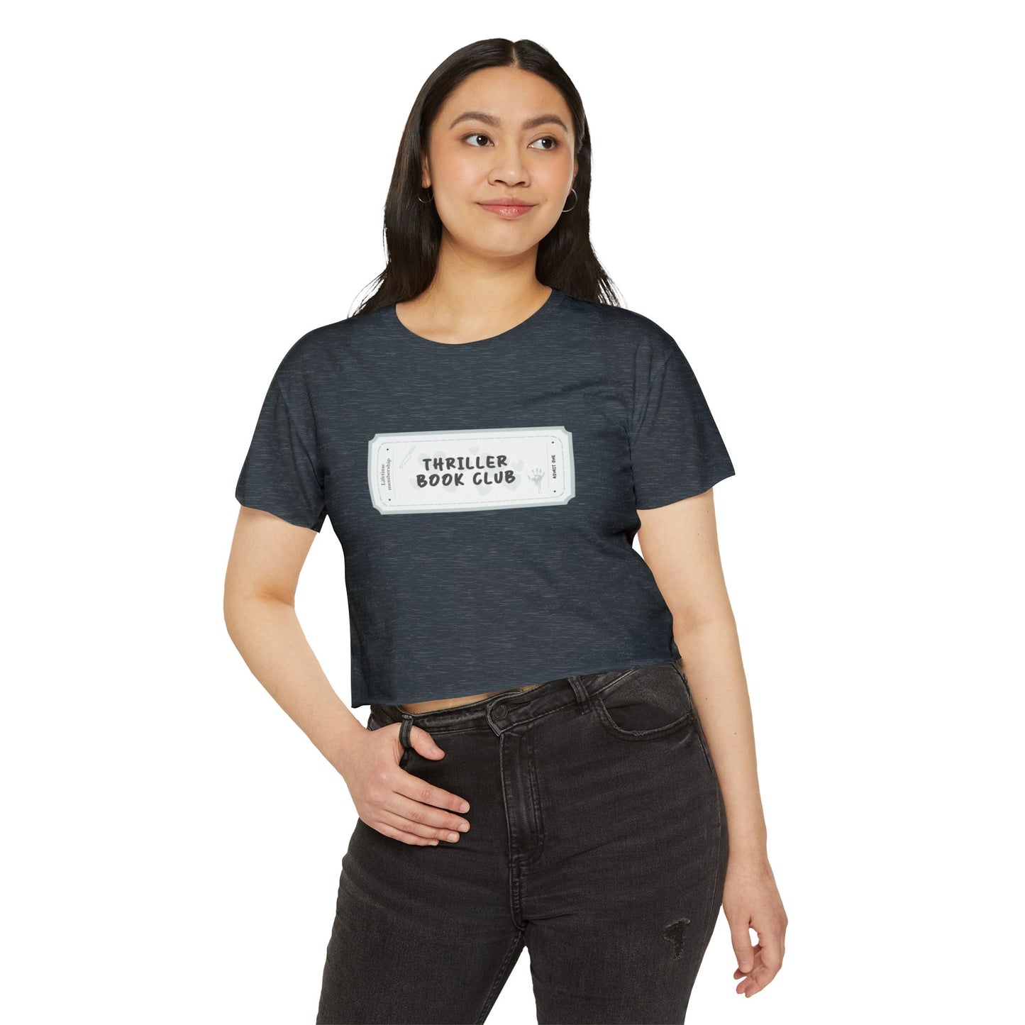 Thriller Book Club Crop Top