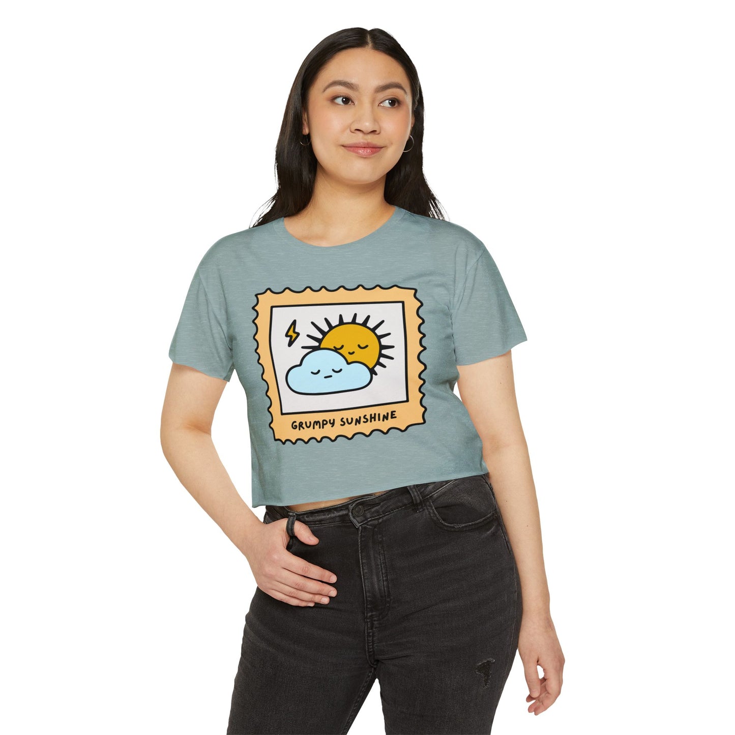 Grumpy Sunshine Crop Top