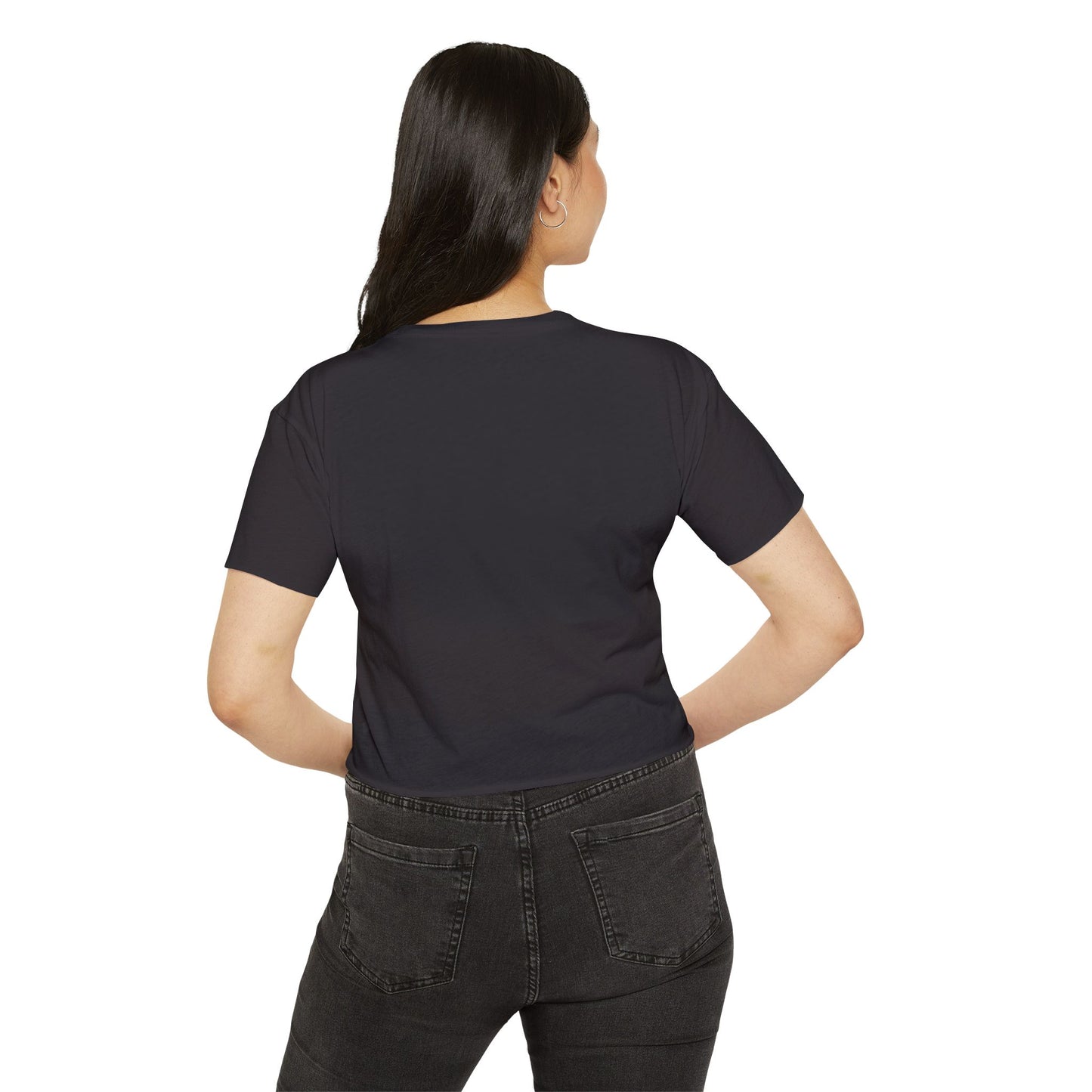 Vintage Winged Stack of Books Crop Top