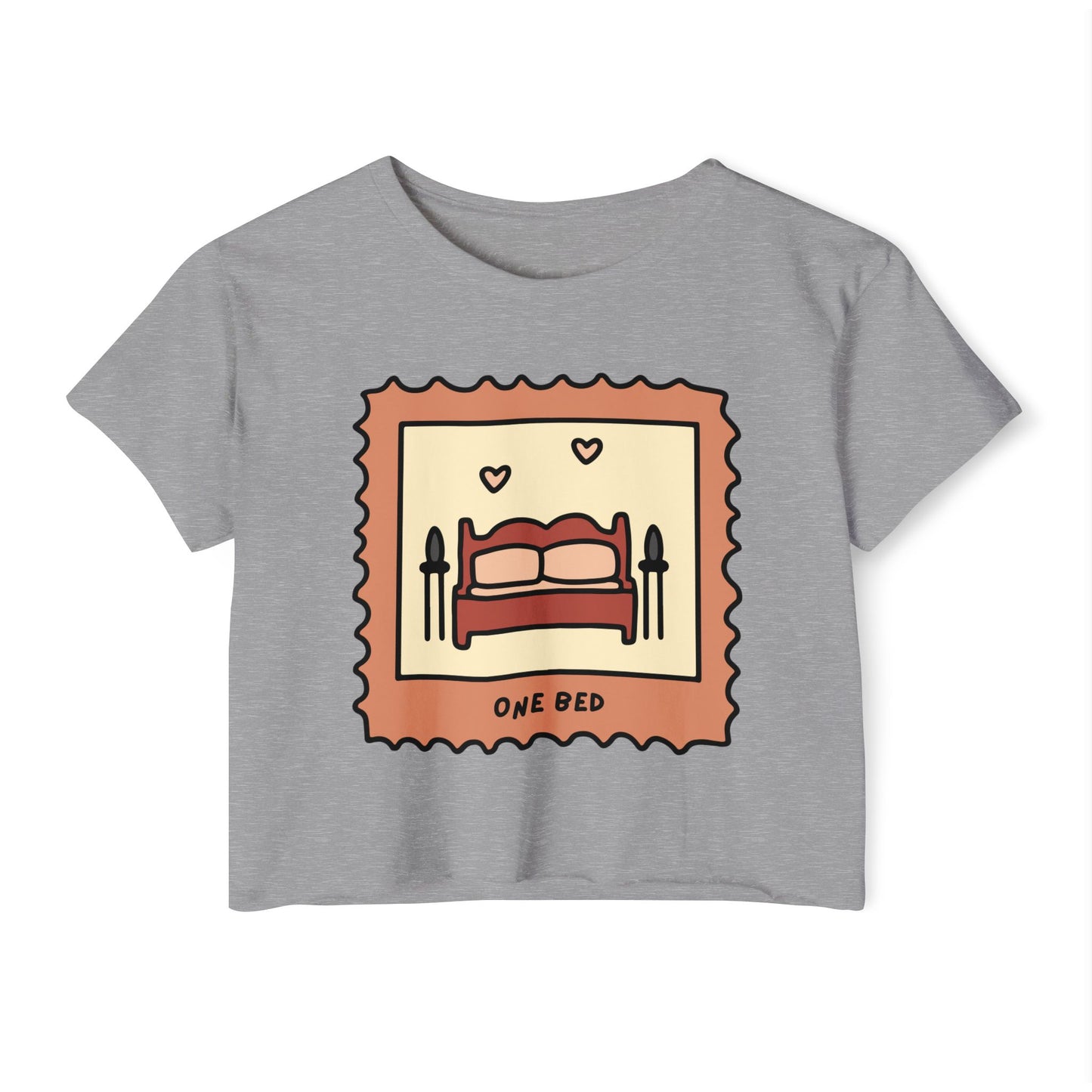 One Bed Book Trope Crop Top