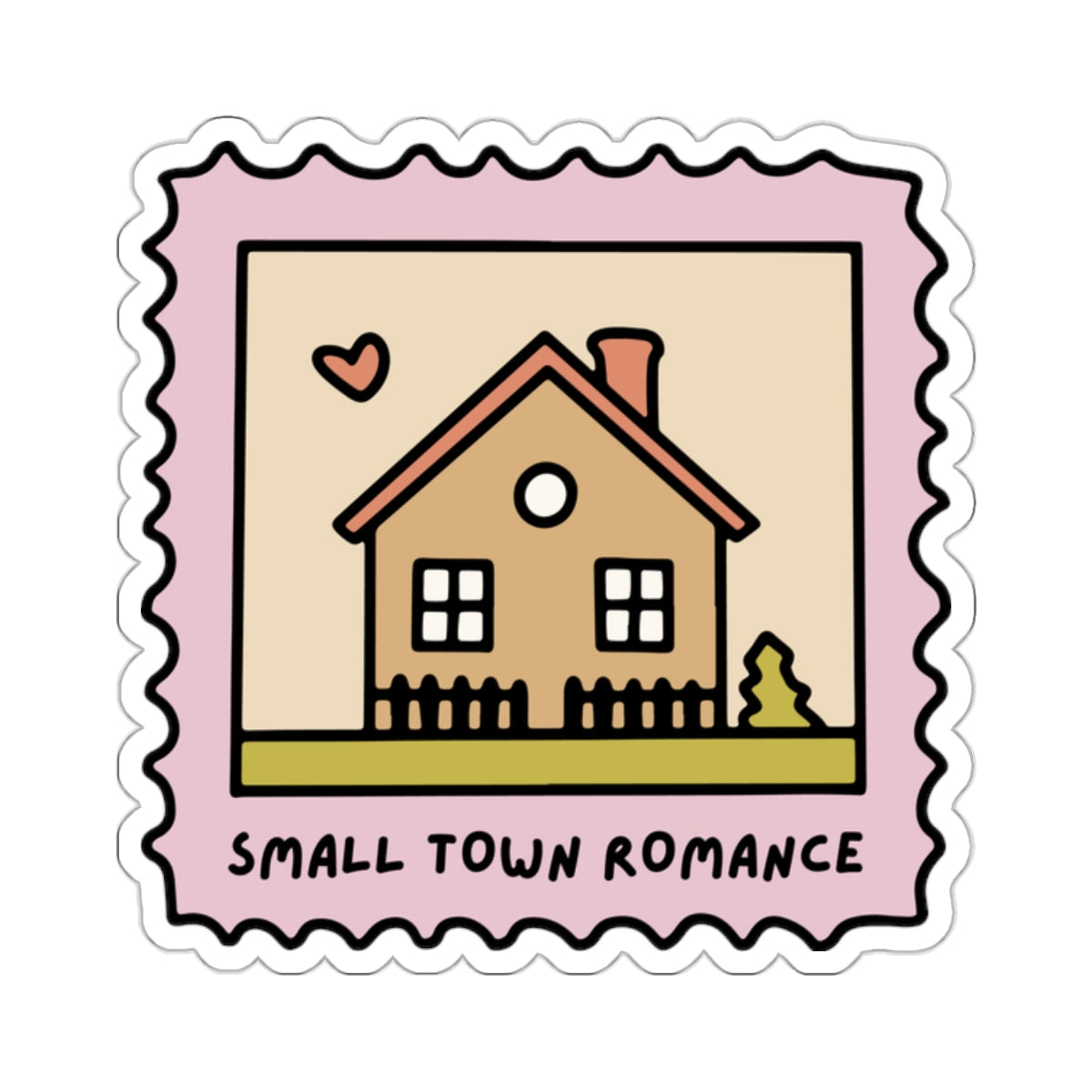 Small Town Romance Book Trope Sticker