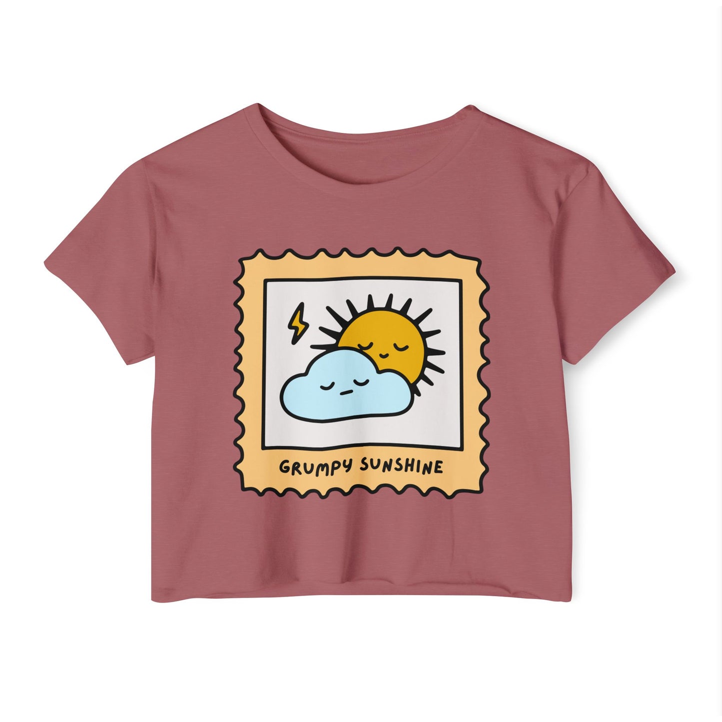 Grumpy Sunshine Crop Top