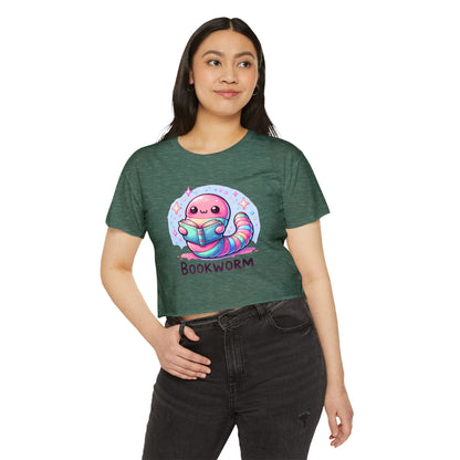Kawaii Bookworm Crop Top