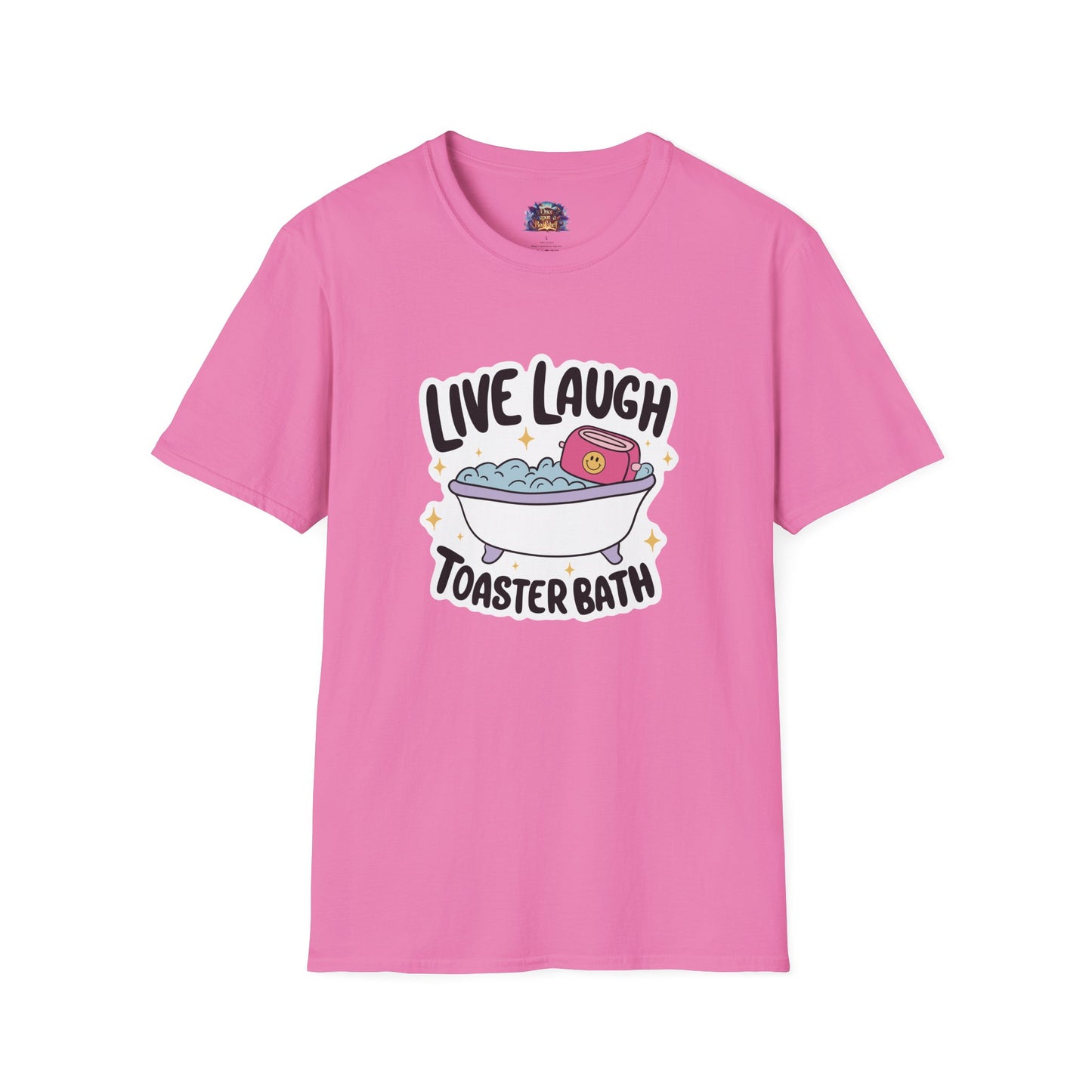 Live, Laugh, Toaster Bath T-Shirt