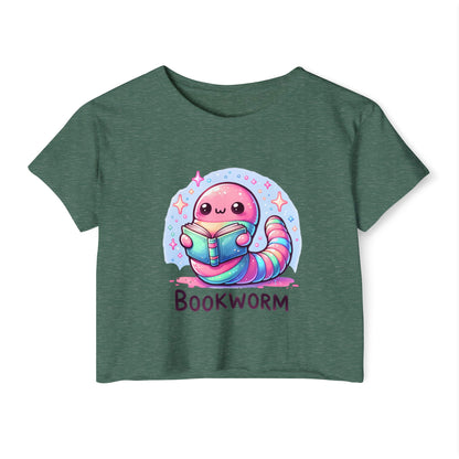 Kawaii Bookworm Crop Top