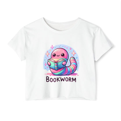 Kawaii Bookworm Crop Top