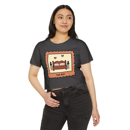 One Bed Book Trope Crop Top
