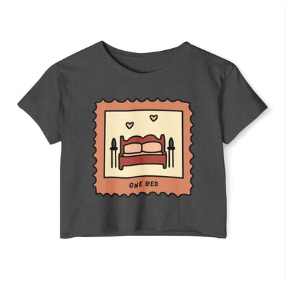 One Bed Book Trope Crop Top