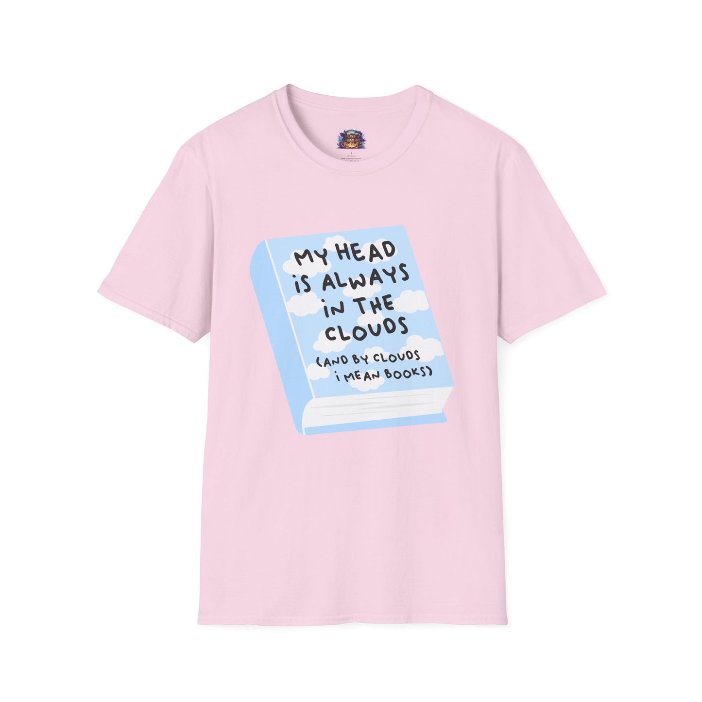My Head Is Always in the Clouds (Books) T-Shirt