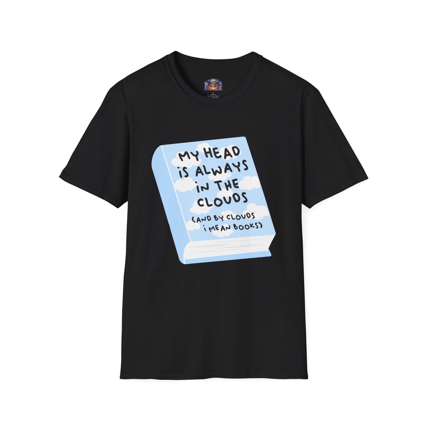 My Head Is Always in the Clouds (Books) T-Shirt