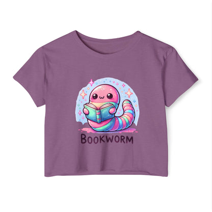 Kawaii Bookworm Crop Top