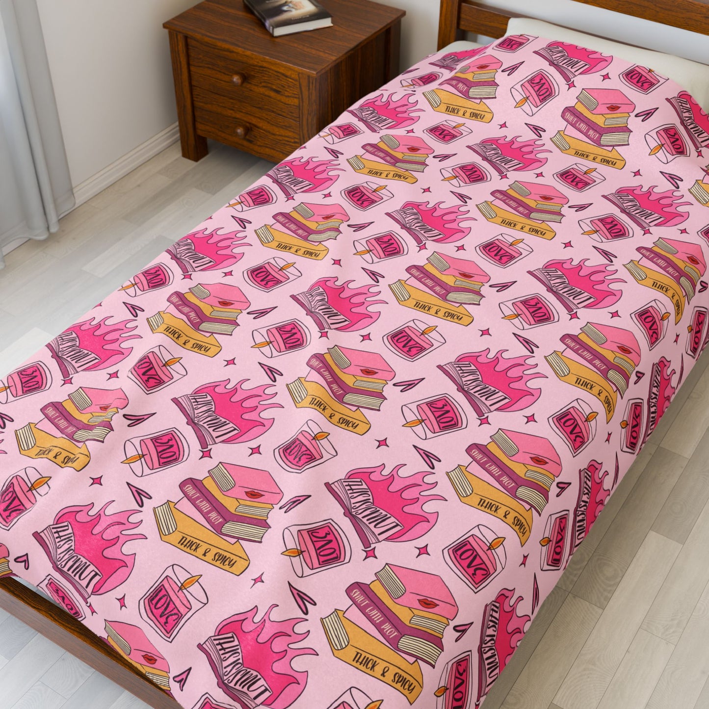 "Thick and Spicy" Velveteen Plush Blanket