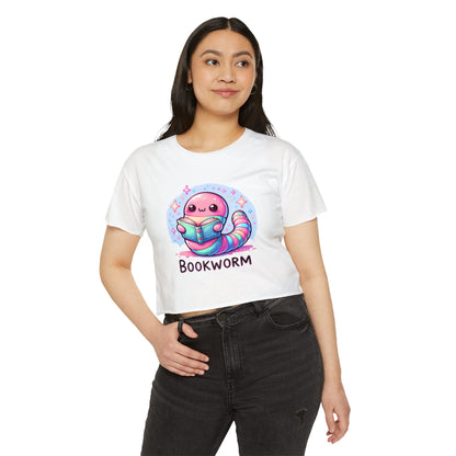 Kawaii Bookworm Crop Top