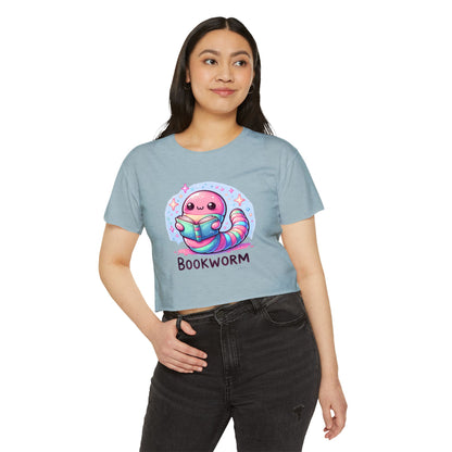 Kawaii Bookworm Crop Top
