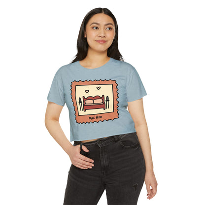 One Bed Book Trope Crop Top