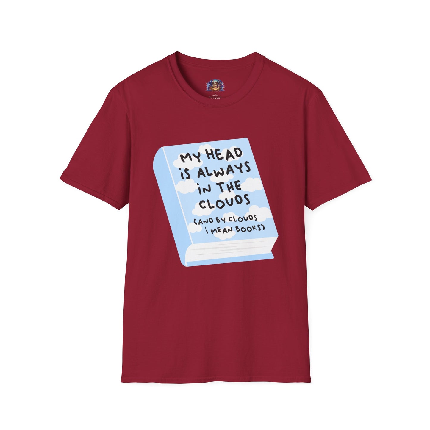 My Head Is Always in the Clouds (Books) T-Shirt