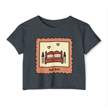 One Bed Book Trope Crop Top