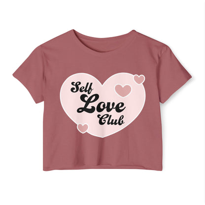 Self Love Club Crop Top