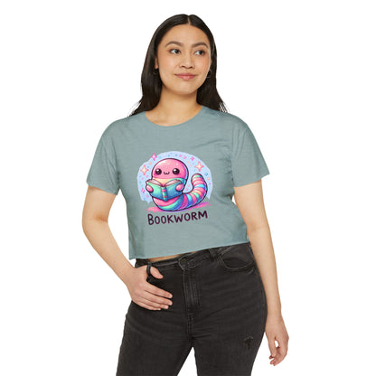 Kawaii Bookworm Crop Top