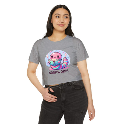 Kawaii Bookworm Crop Top