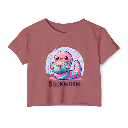 Kawaii Bookworm Crop Top
