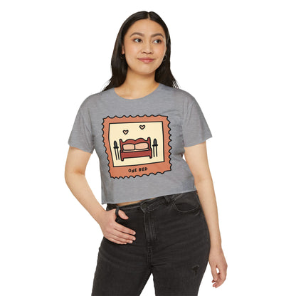 One Bed Book Trope Crop Top