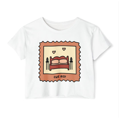 One Bed Book Trope Crop Top