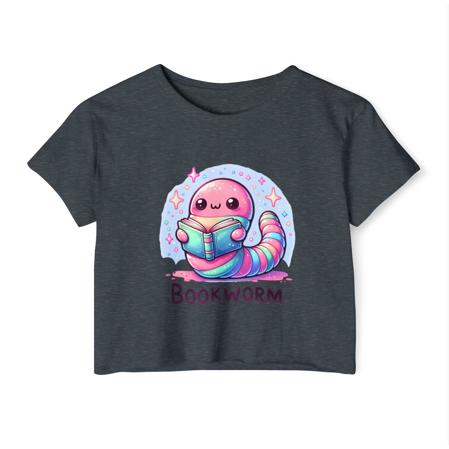 Kawaii Bookworm Crop Top
