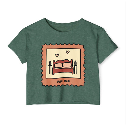 One Bed Book Trope Crop Top